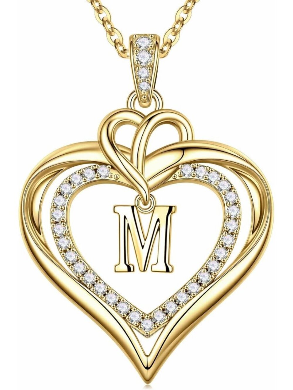 Heart Initial Necklace for Women & Girls - Perfect Gift Jewelry for Her